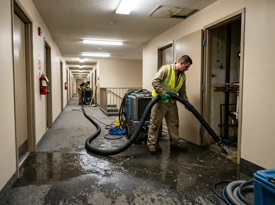 multi-unit-apartment-hallway-f-005 — frequently asked questions, Emergency Burst Pipe Water Extraction & Removal in Johnston…